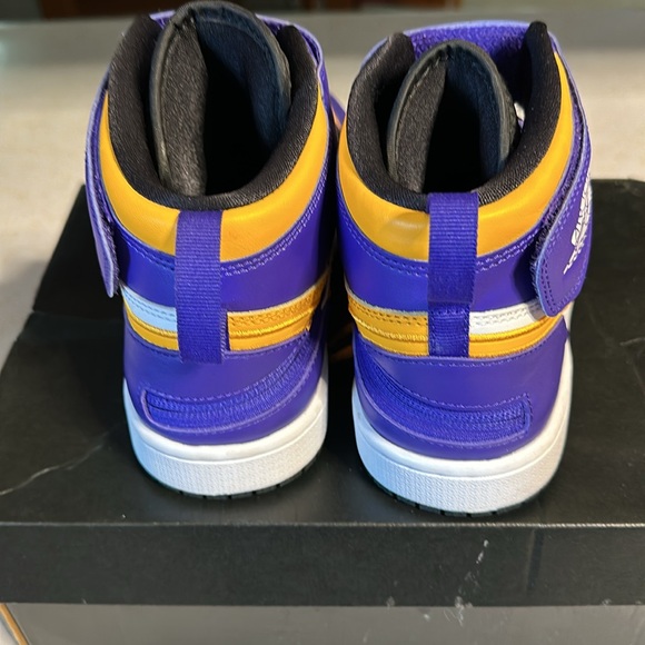 Purple&Yellow Air Jordan’s - Picture 4 of 6